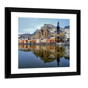 Collegiate Church & River Meuse Belgium Wall Art