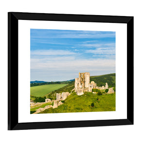 The Ruins Of Corfe Castle Wall Art