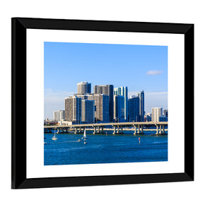 Miami Skyline Wall Art