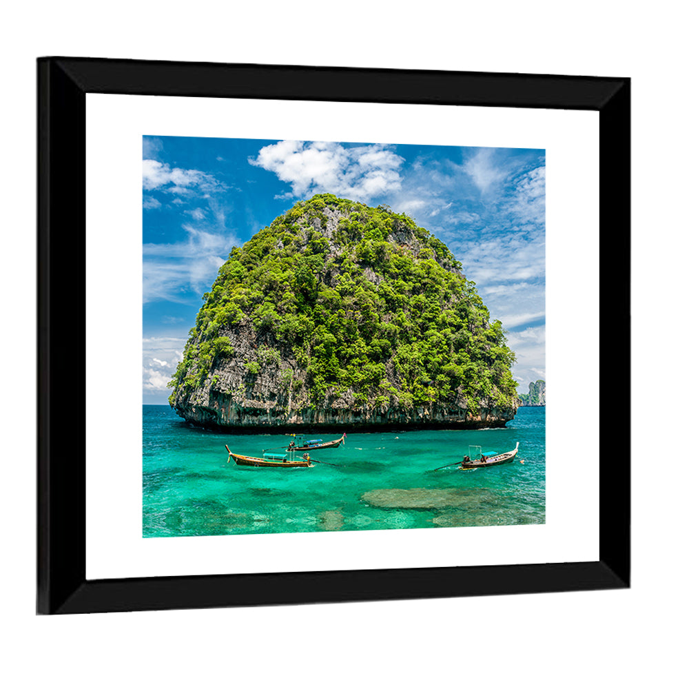 Rocky Island In Thailand Wall Art