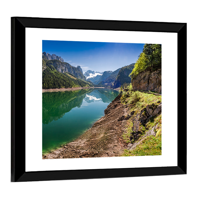 Gosausee Lake Austria Wall Art as a framed print