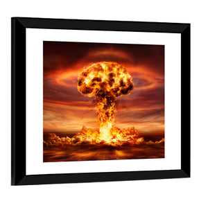 Nuclear Bomb Explosion Concept Wall Art