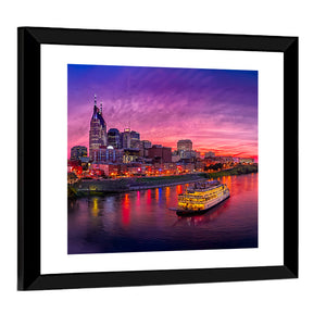 Scenic Nashville Skyline Wall Art