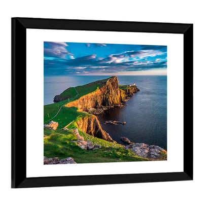 Neist Point Lighthouse In Scotland Wall Art