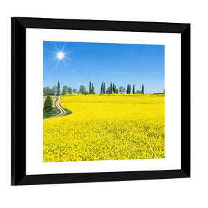 Blooming Rapeseed Field Wall Art