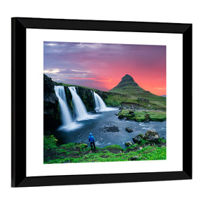 Kirkjufellsfoss Waterfall & Kirkjufell Mountain Wall Art