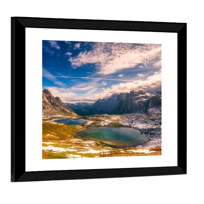Del Piani Alpine Lakes Wall Art as a framed print