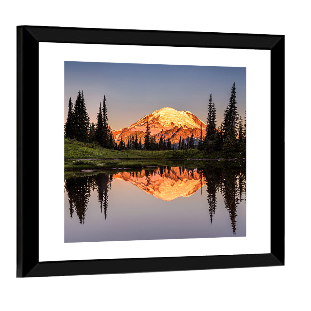 Mount Rainier at Tipsoo Lake Wall Art
