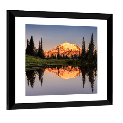 Mount Rainier From Tipsoo Lake Wall Art