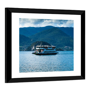 Ferry In Lake Como Wall Art