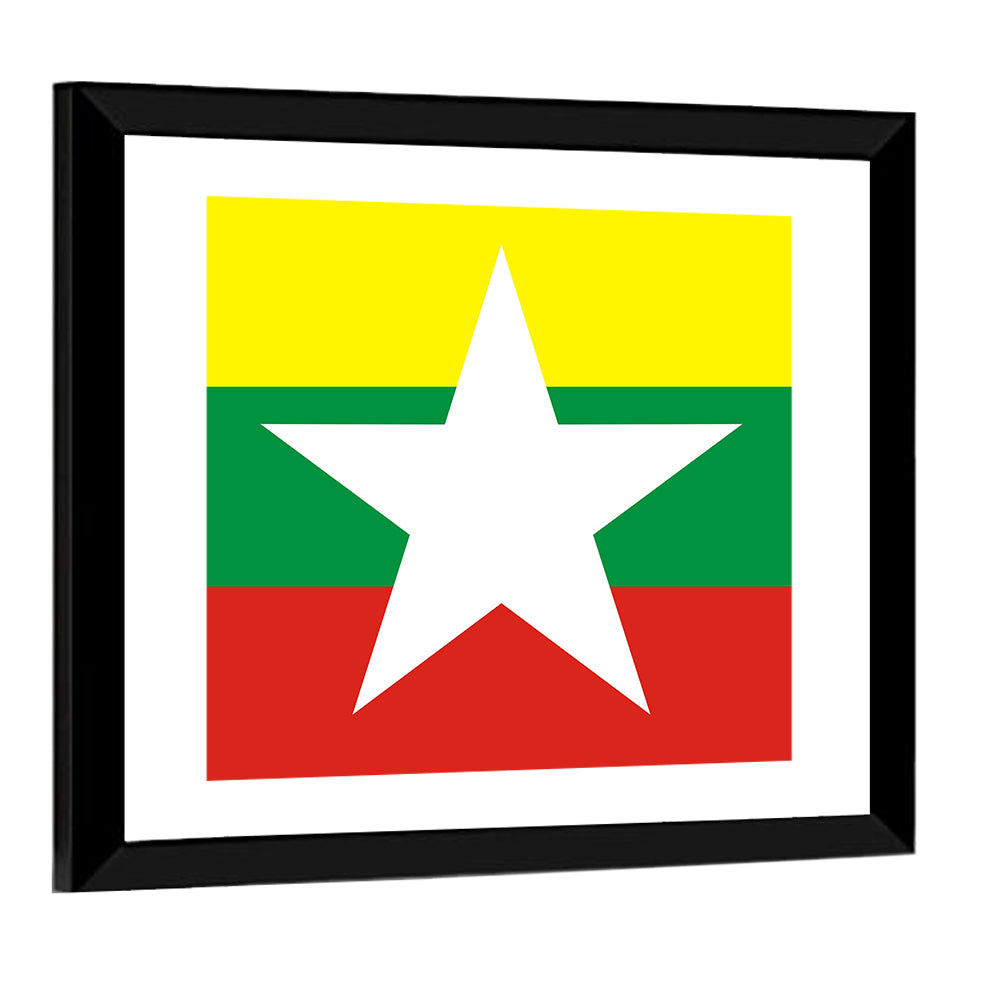 Flag Of Myanmar Wall Art