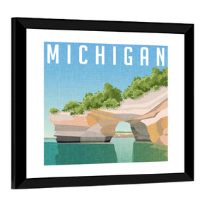 Michigan Travel Poster Wall Art