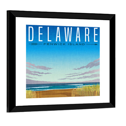 Delaware Travel Poster Wall Art