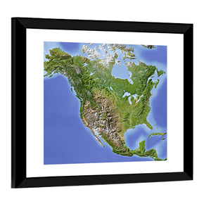 North & Central America Wall Art