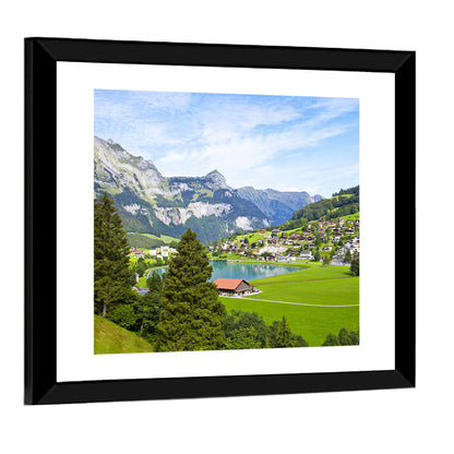 Engelberg Village In Switzerland Wall Art