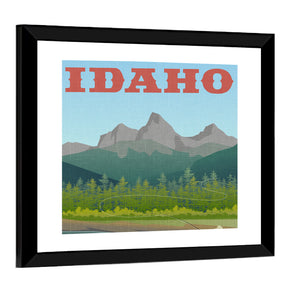 Idaho Travel Poster Wall Art