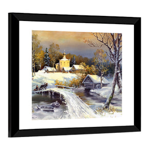 Winter Village Wall Art