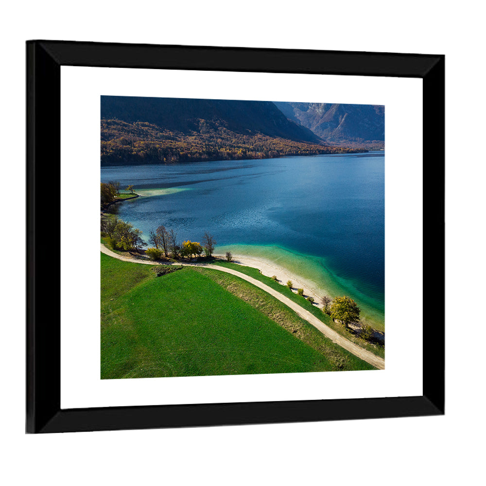 Bohinj Lake Shoreline Wall Art