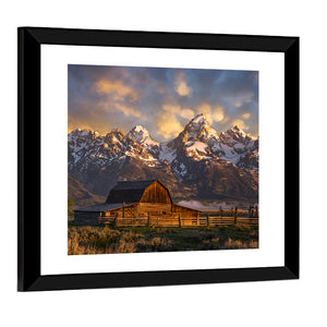 John Moulton Barn In Wyoming Wall Art