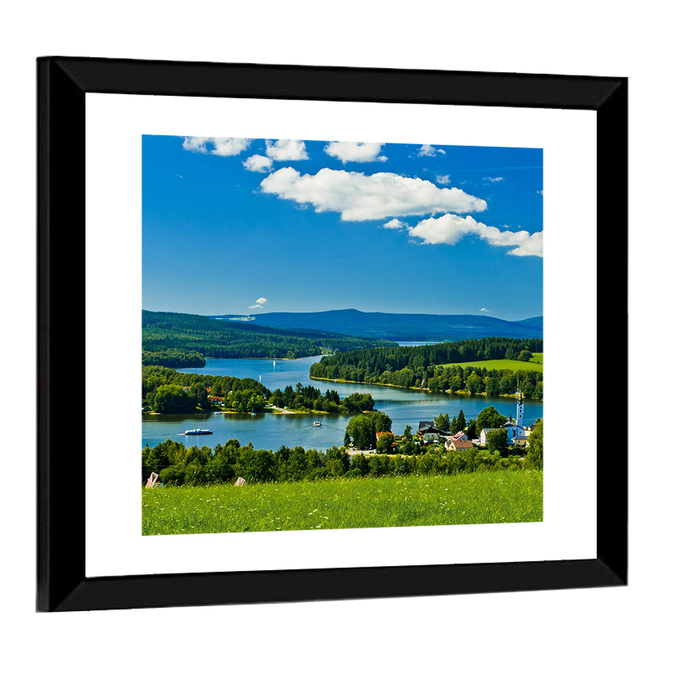 Frymburk Village Near Lipno Lake Wall Art