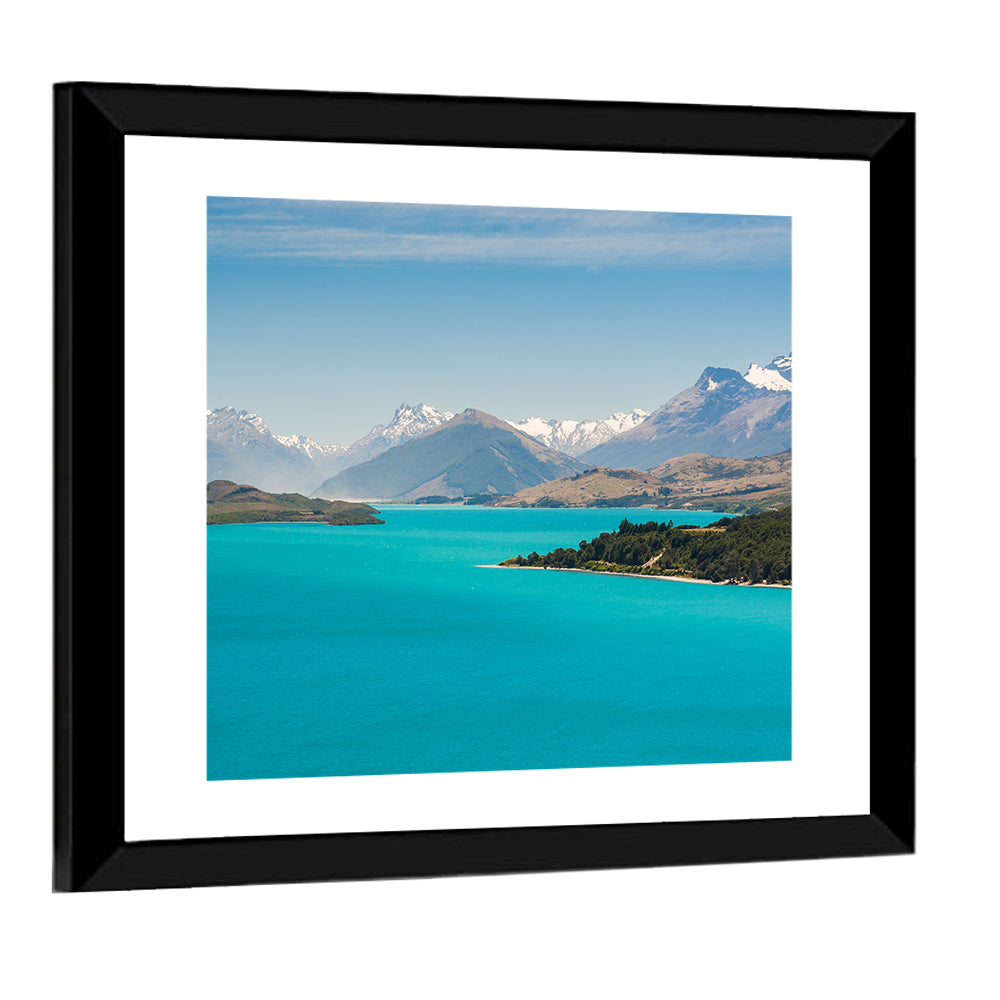 Wakatiup Lake Turquoise Waters New Zealand Wall Art