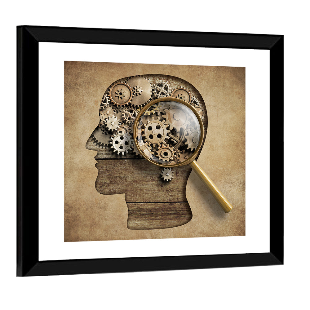 Mechanical Mind Concept Illustration Wall Art