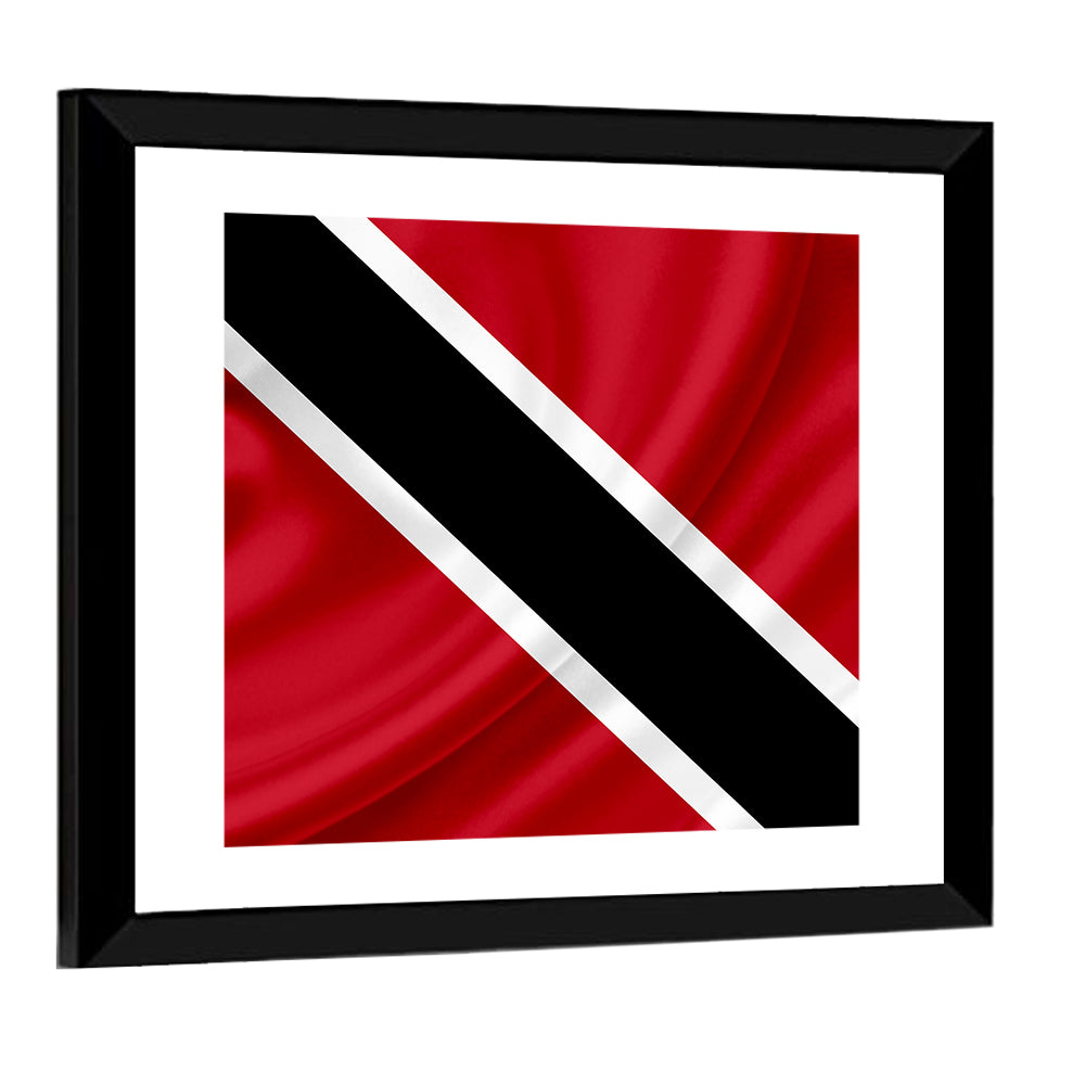 Trinidad and Tobago Flag, Diagonal Stripe Wall Art