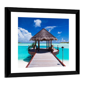 Jetty With Amazing Ocean View Wall Art