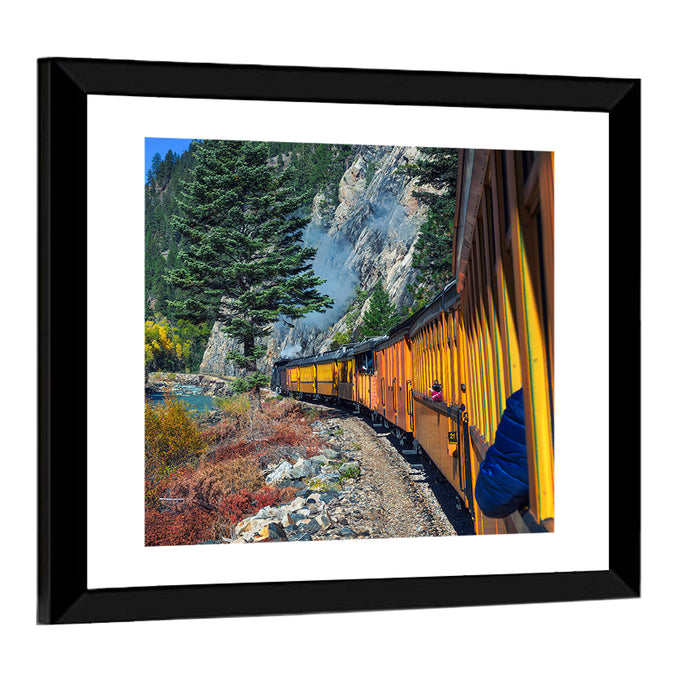 Steam Engine No 21 in Colorado Wall Art as a framed print