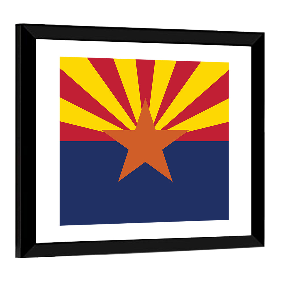 Arizona State Flag Graphic Wall Art