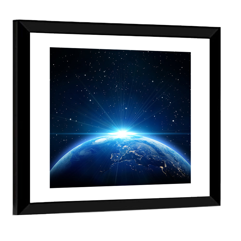 Earth From Space Wall Art