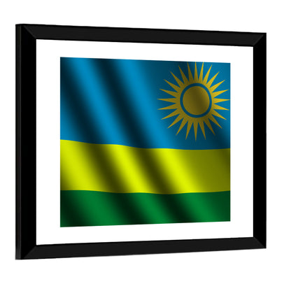 Flag Of Rwanda Wall Art