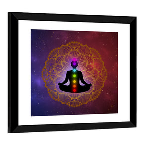 Meditation Man Abstract Wall Art