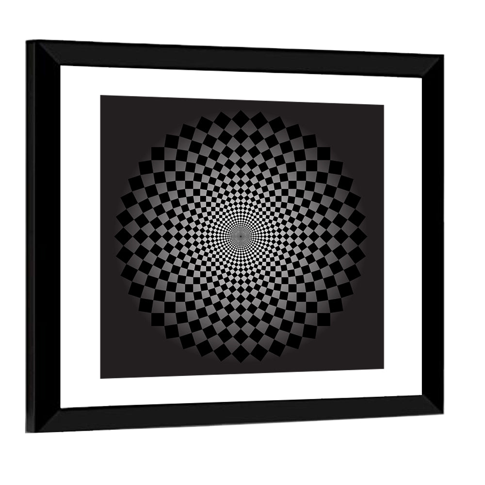 Optical Illusion Illustration Wall Art