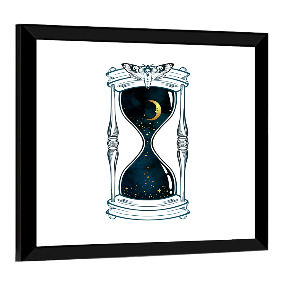 Hand Drawn Hourglass Wall Art