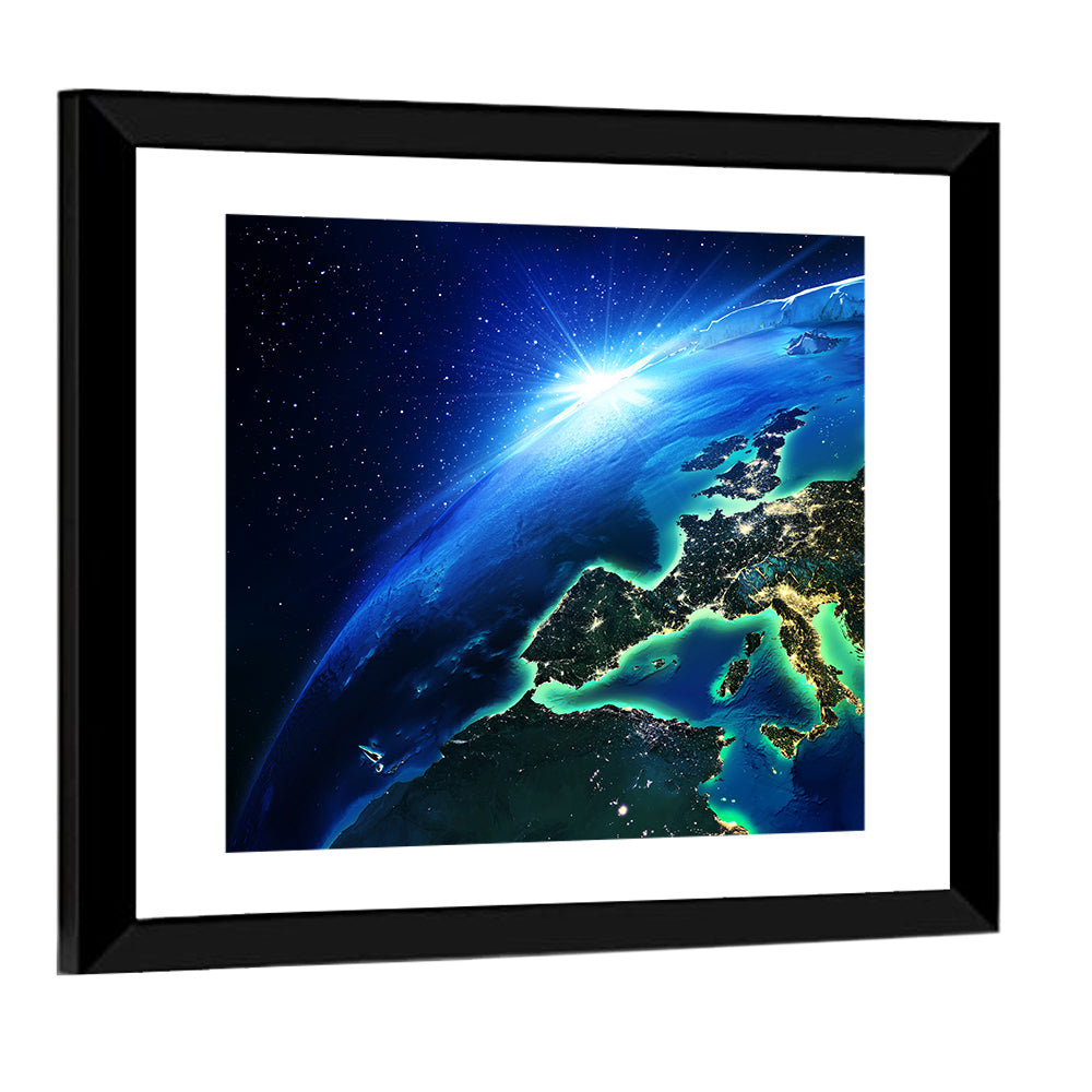 Europe at Night Wall Art