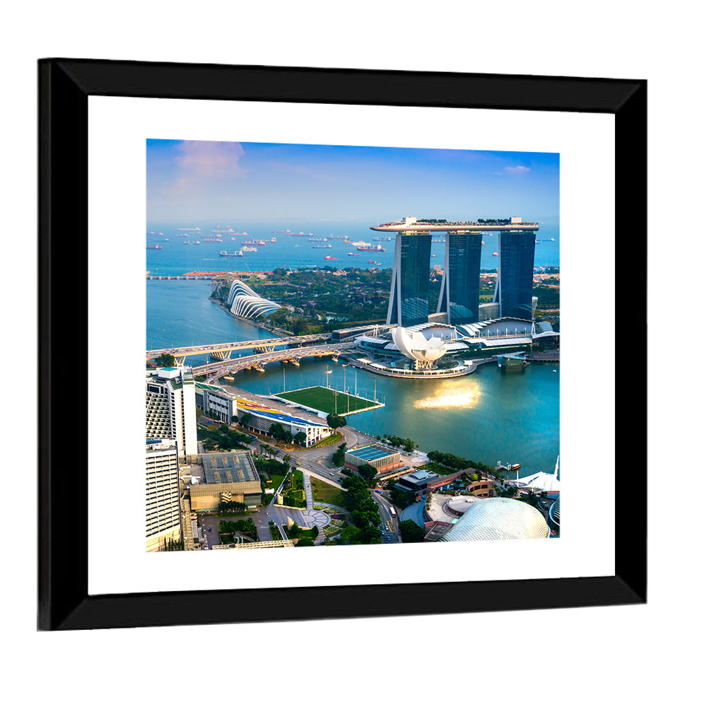 Marina Bay Sunset Skyline Wall Art