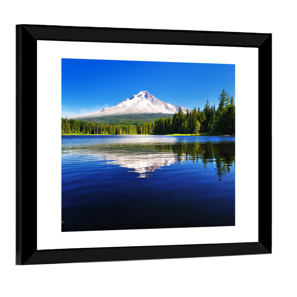 Mount Hood Reflection at Trillium Lake Wall Art