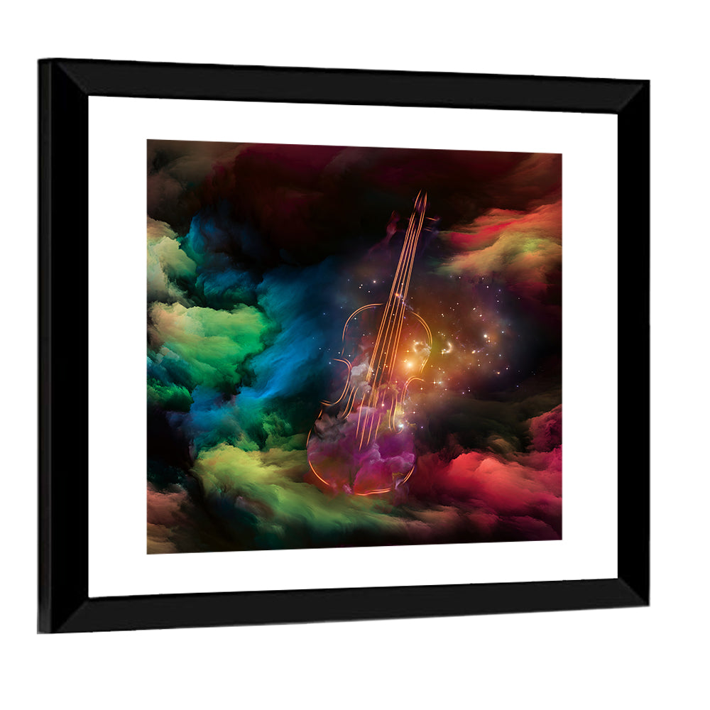 Cosmic Violin Wall Art