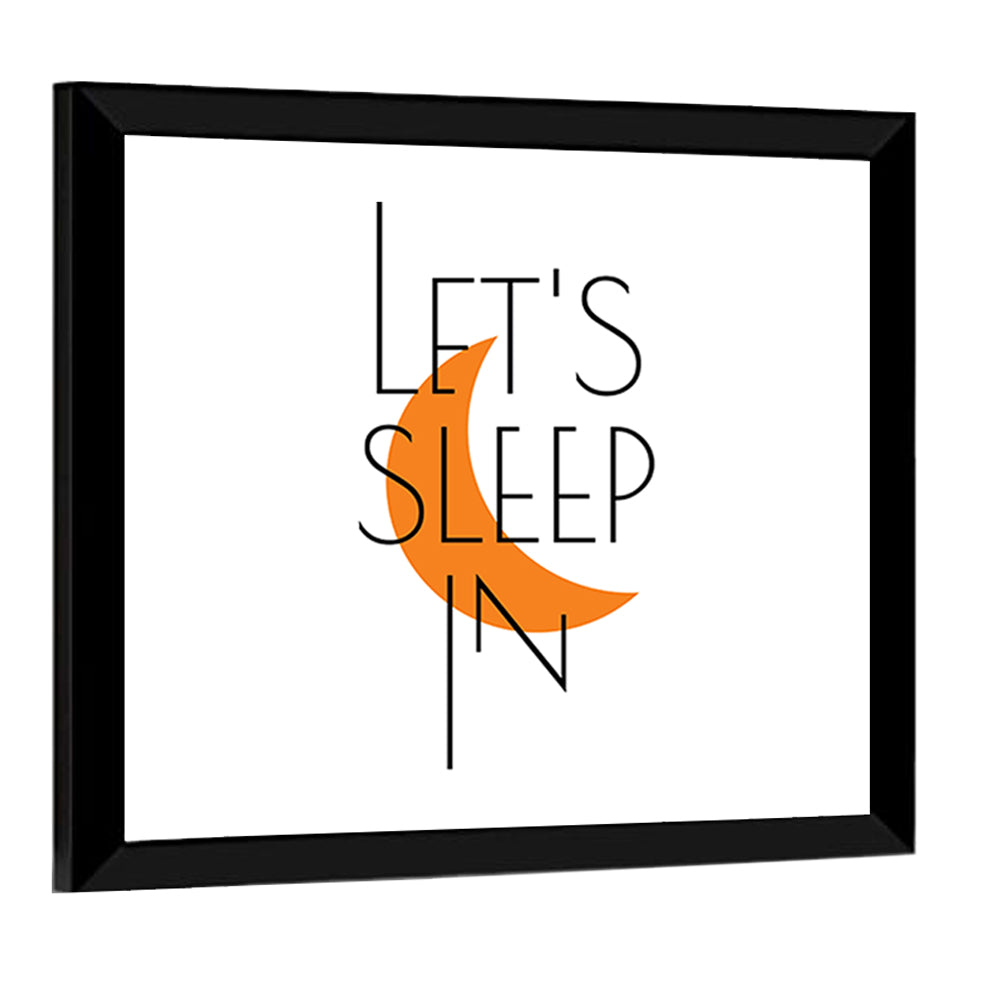 Let’s Step in Crescent Moon Quote Wall Art