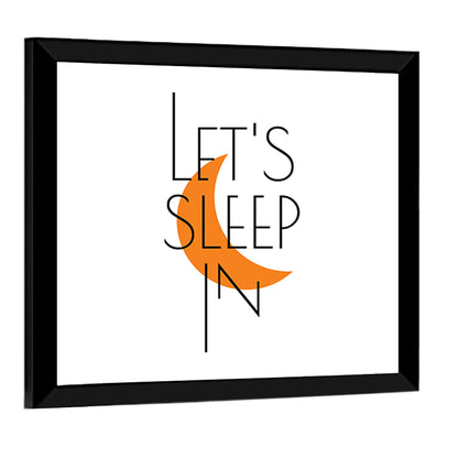 Let’s Step in Crescent Moon Quote Wall Art