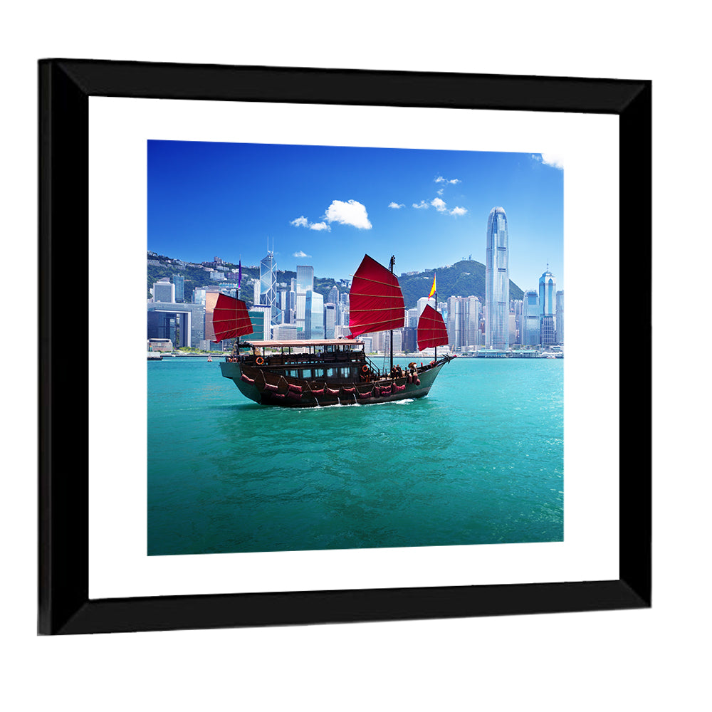 Harbour In Hong Kong Wall Art