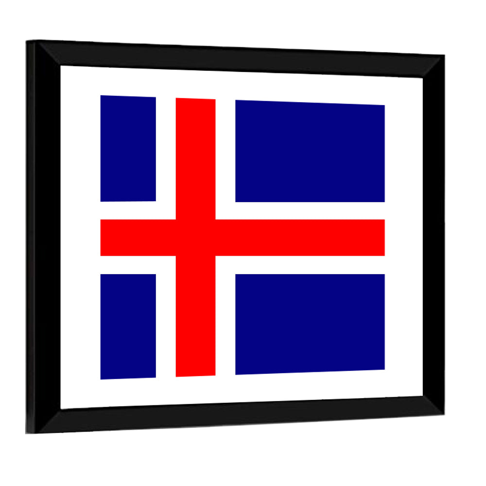 Icelandic Flag, Nordic Cross Wall Art