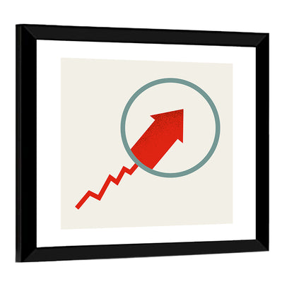 Market Growth Arrow Wall Art