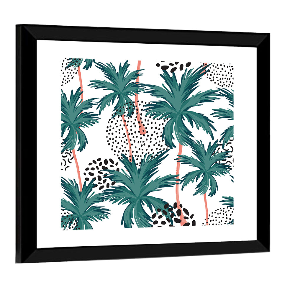 Palm Trees Texture Wall Art
