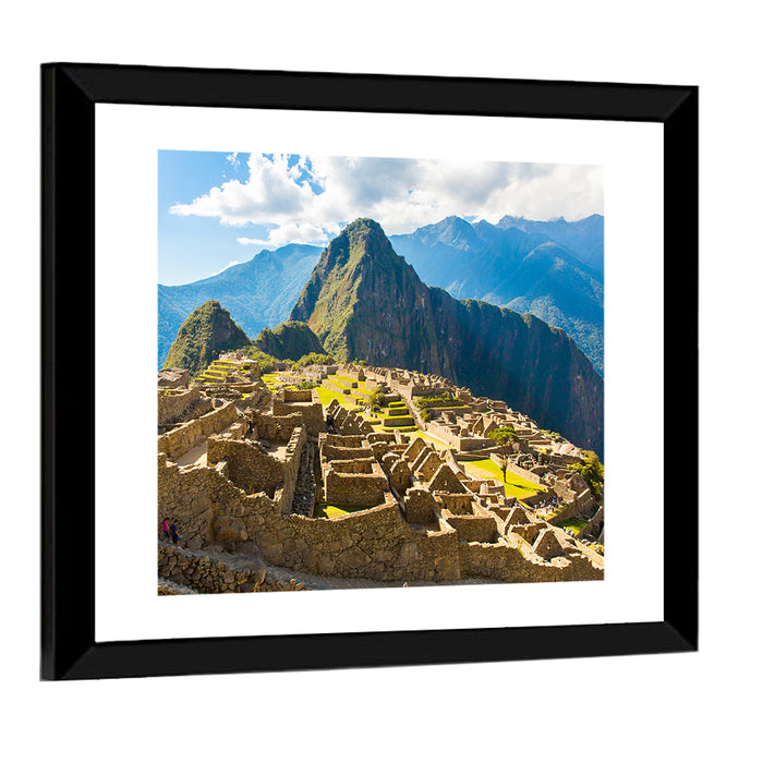 Terraced Ruins of Machu Picchu Wall Art as a framed print