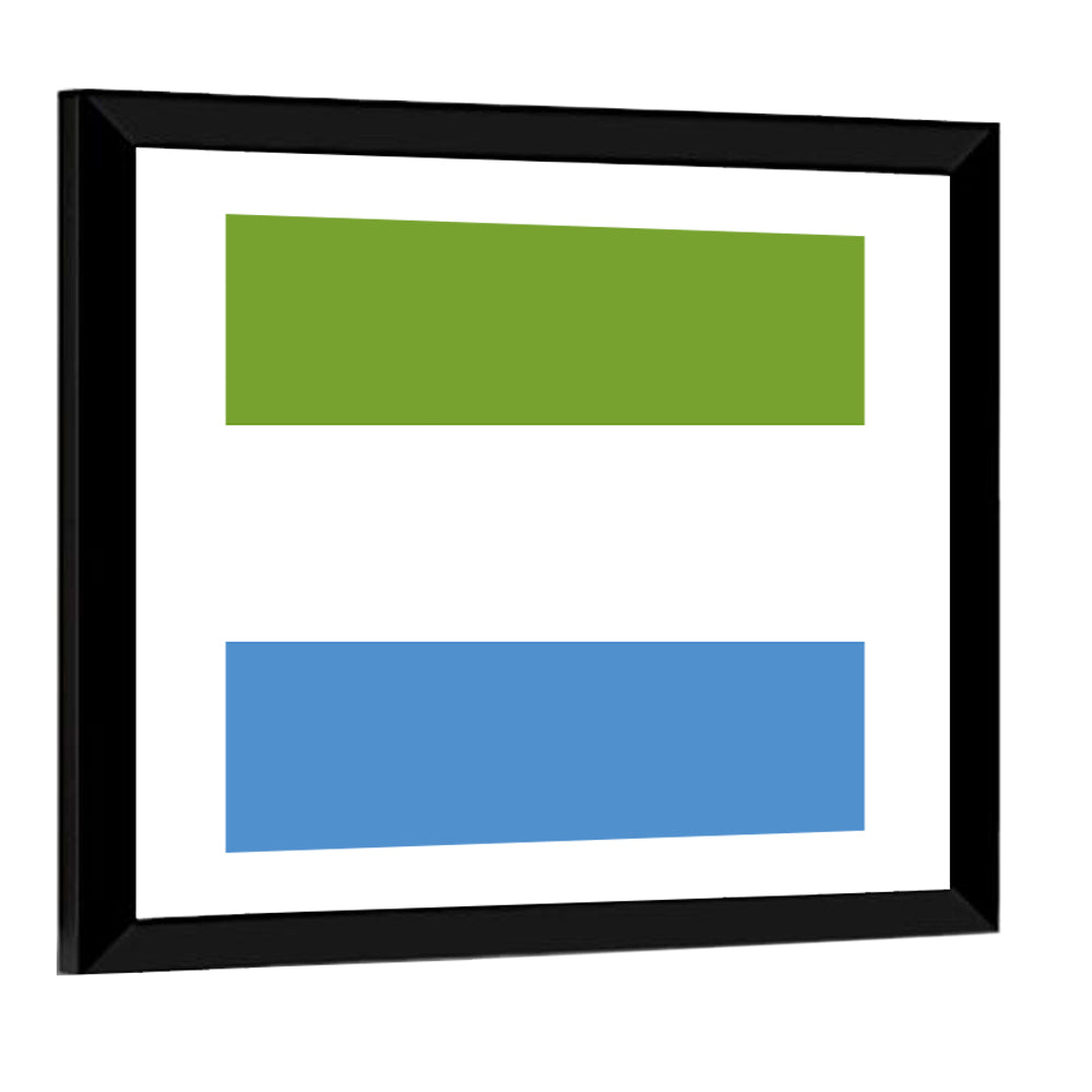 Sierra Leone Tricolor Flag Wall Art