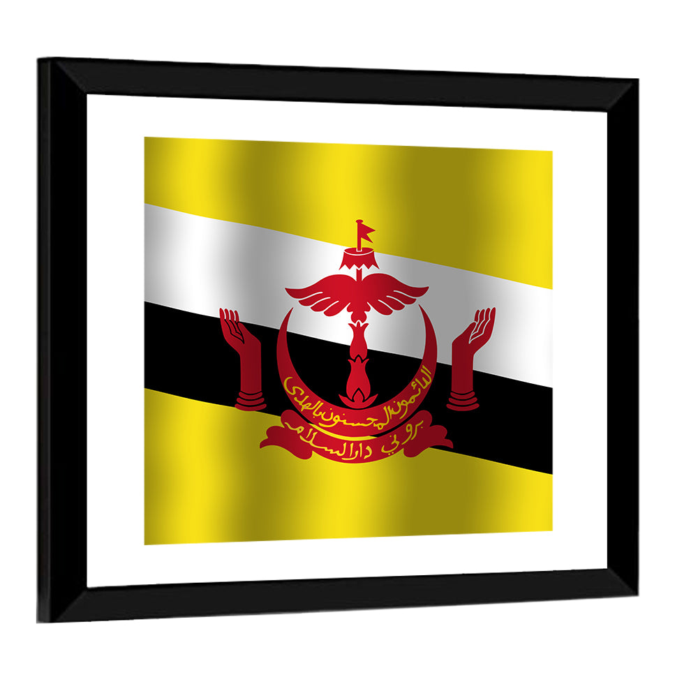 Flag Of Brunei Wall Art