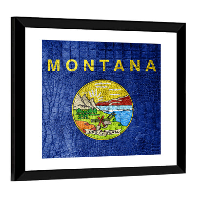 Montana State Flag Wall Art