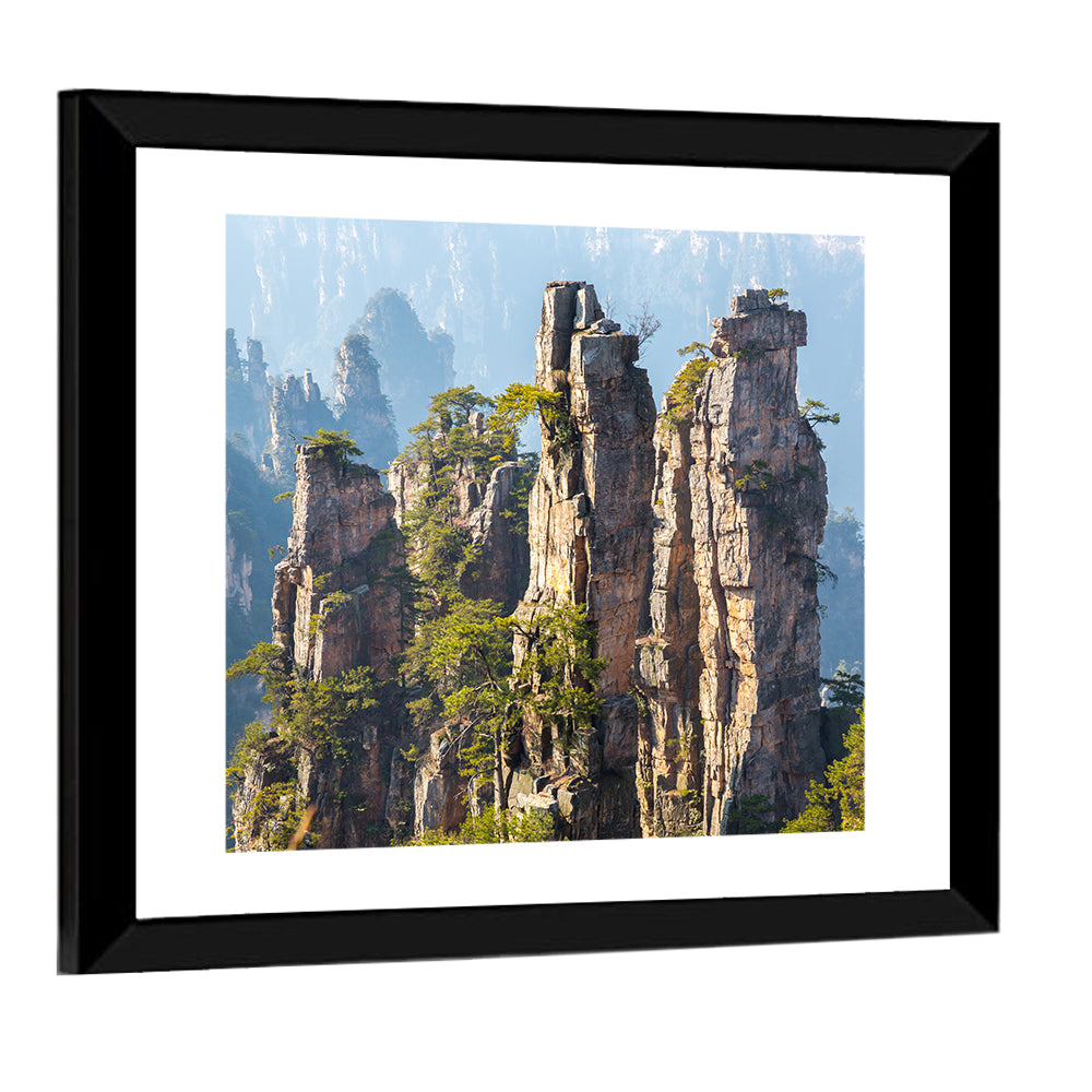 Zhangjiajie Sandstone Pillars Wall Art